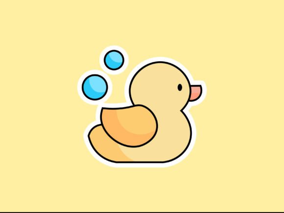 Charming Children Duck Illustrations for Creative Projects