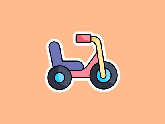 Charming Children Tricycle Illustrations: A Designer's Guide