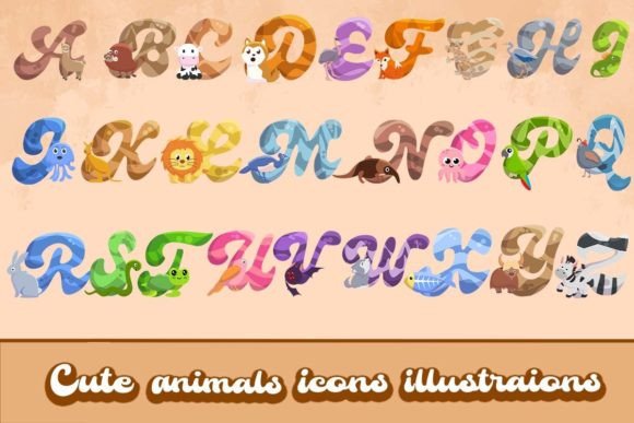 Cute Animals Icons Illustrations: A Designer's Versatile Asset