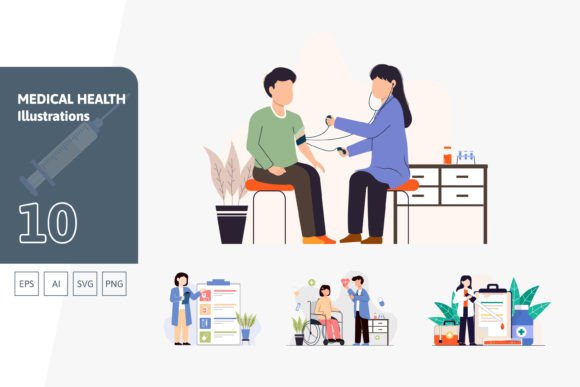 Elevate Your Visuals: 10 Medical Health Illustrations for Business