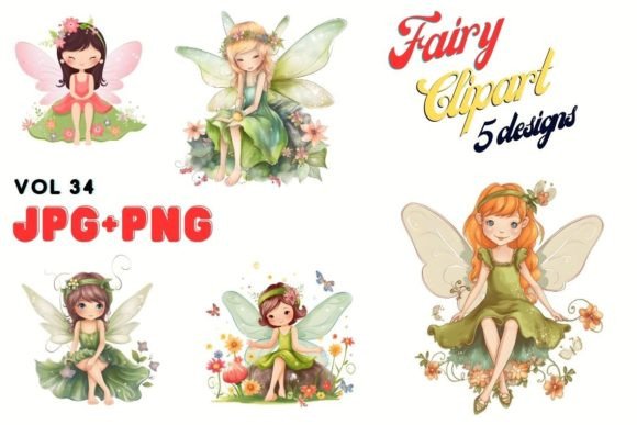 Enchant Your Projects with Adorable Fairyland Illustrations