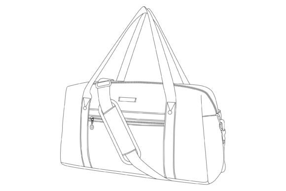 Essential Travel Duffle Bag Vector Illustrations for Designers