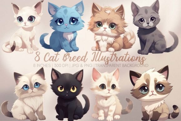 Exploring Cat Breed Illustrations 2: A Designer's Guide