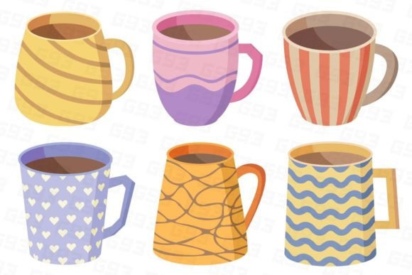 Mug Illustrations: A Complete Set for Cozy, Creative Projects