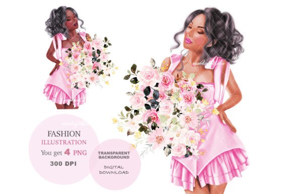 Styling Your Projects with Fashion Girl Clip Art