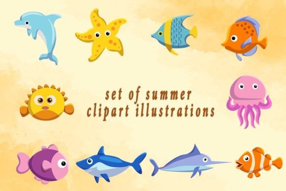 Summer Clipart Illustrations: Brighten Your Design Projects
