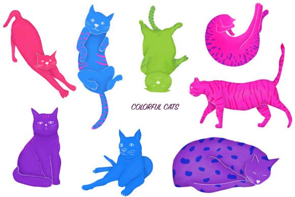 Unlocking Creative Potential with Cats Illustrations Sublimation PNGs